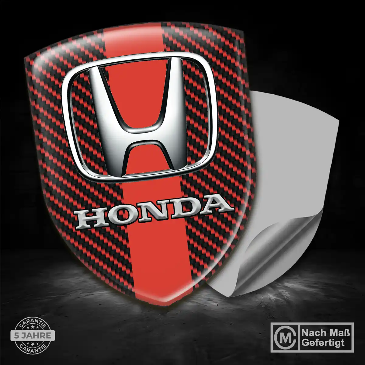 Honda Aufkleber 3D Gel Wappen Elegantes Design