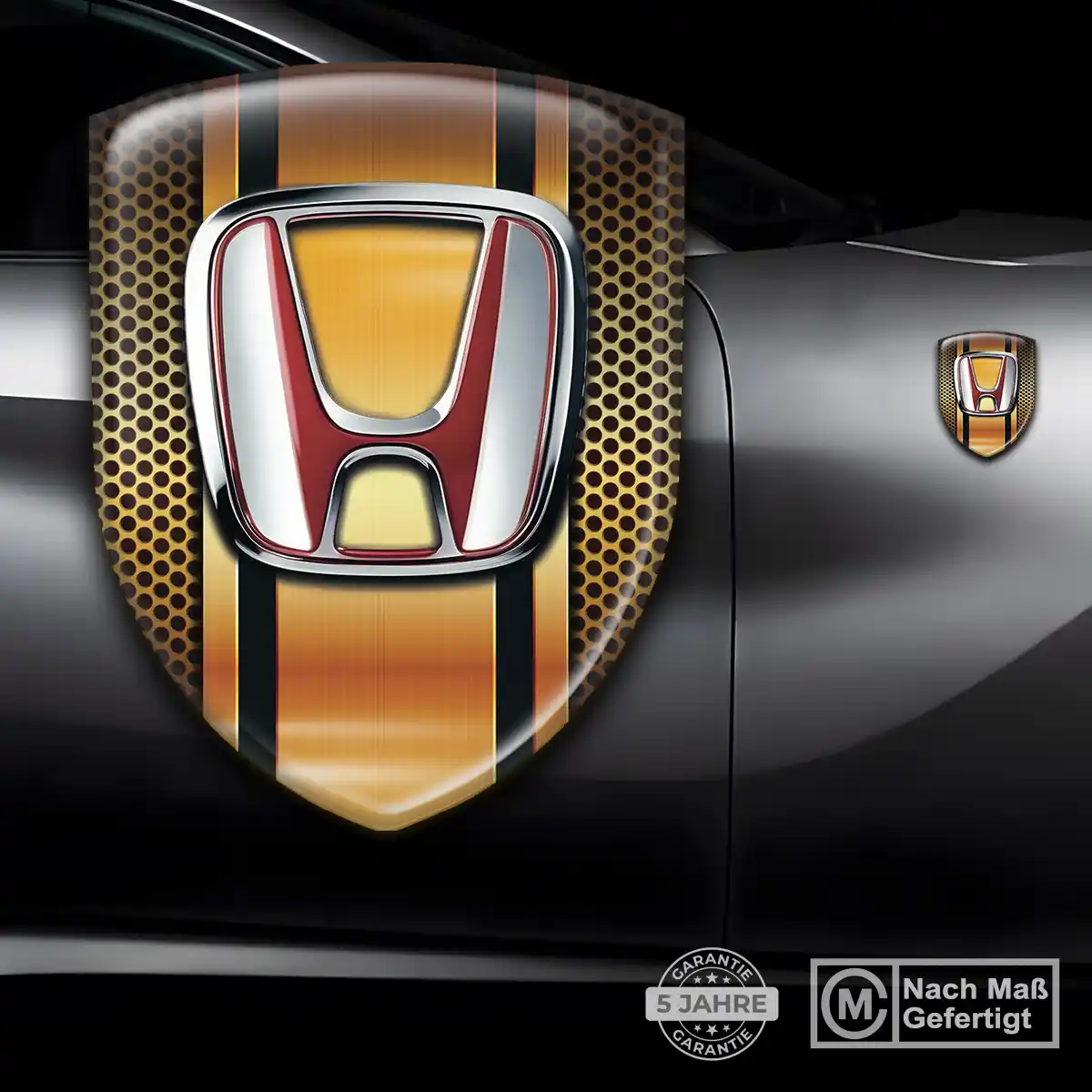 Honda Aufkleber 3D Gel Wappen Hochwertiges Harz