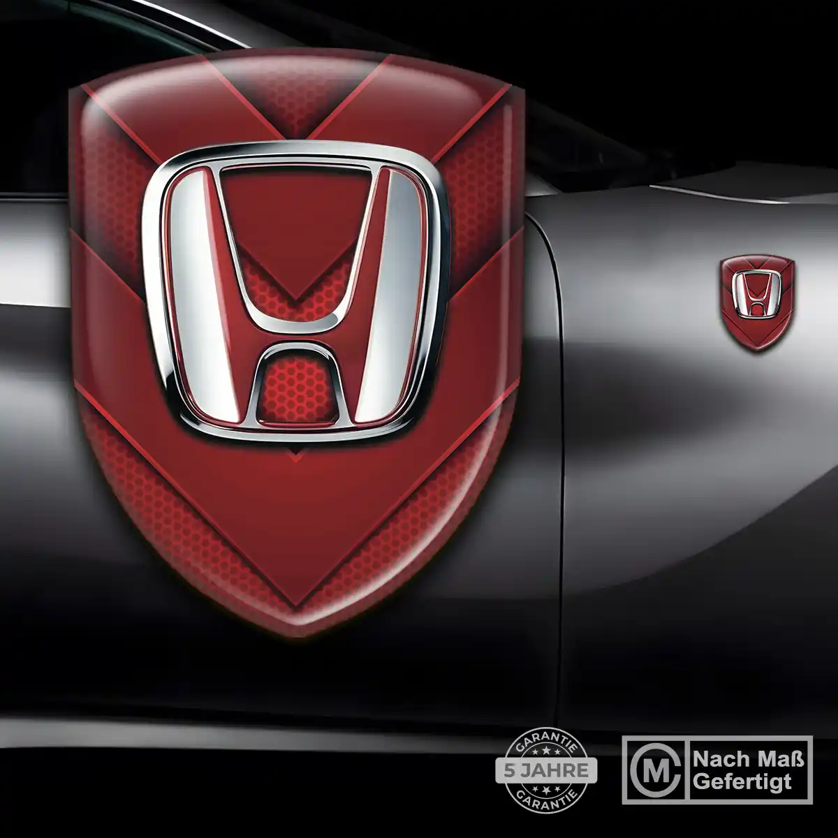 Honda Aufkleber 3D Gel Wappen Limitierte Auflage