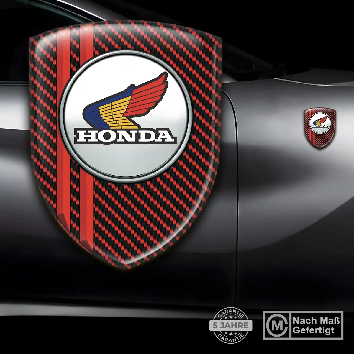 Honda Aufkleber 3D Gel Wappen Premiumqualität