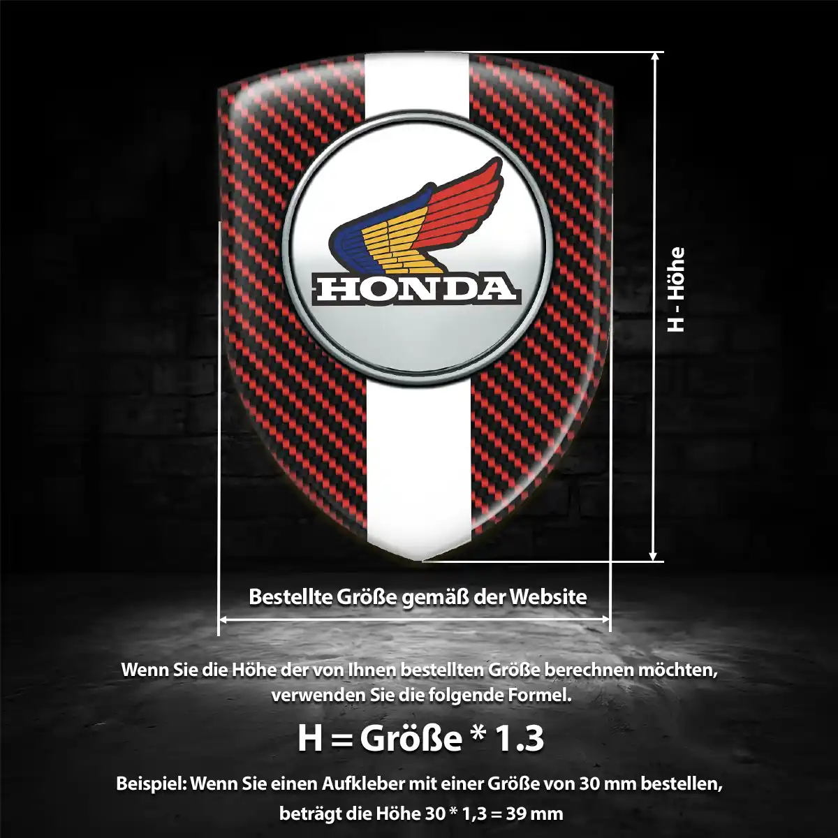 Honda Aufkleber Auto Anspruchsvolles Design