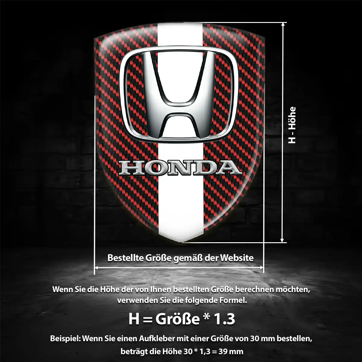 Honda Aufkleber Auto Exterieurdesign