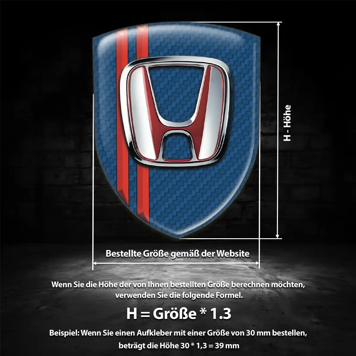 Honda Aufkleber Auto Limitierte Auflage