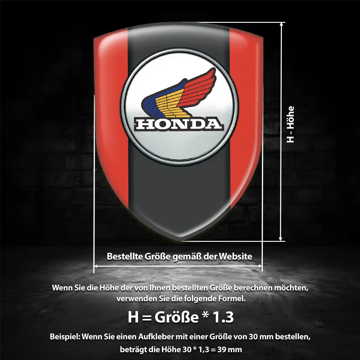 Honda Aufkleber Emblem Auto Ausdrucksstarkes Design