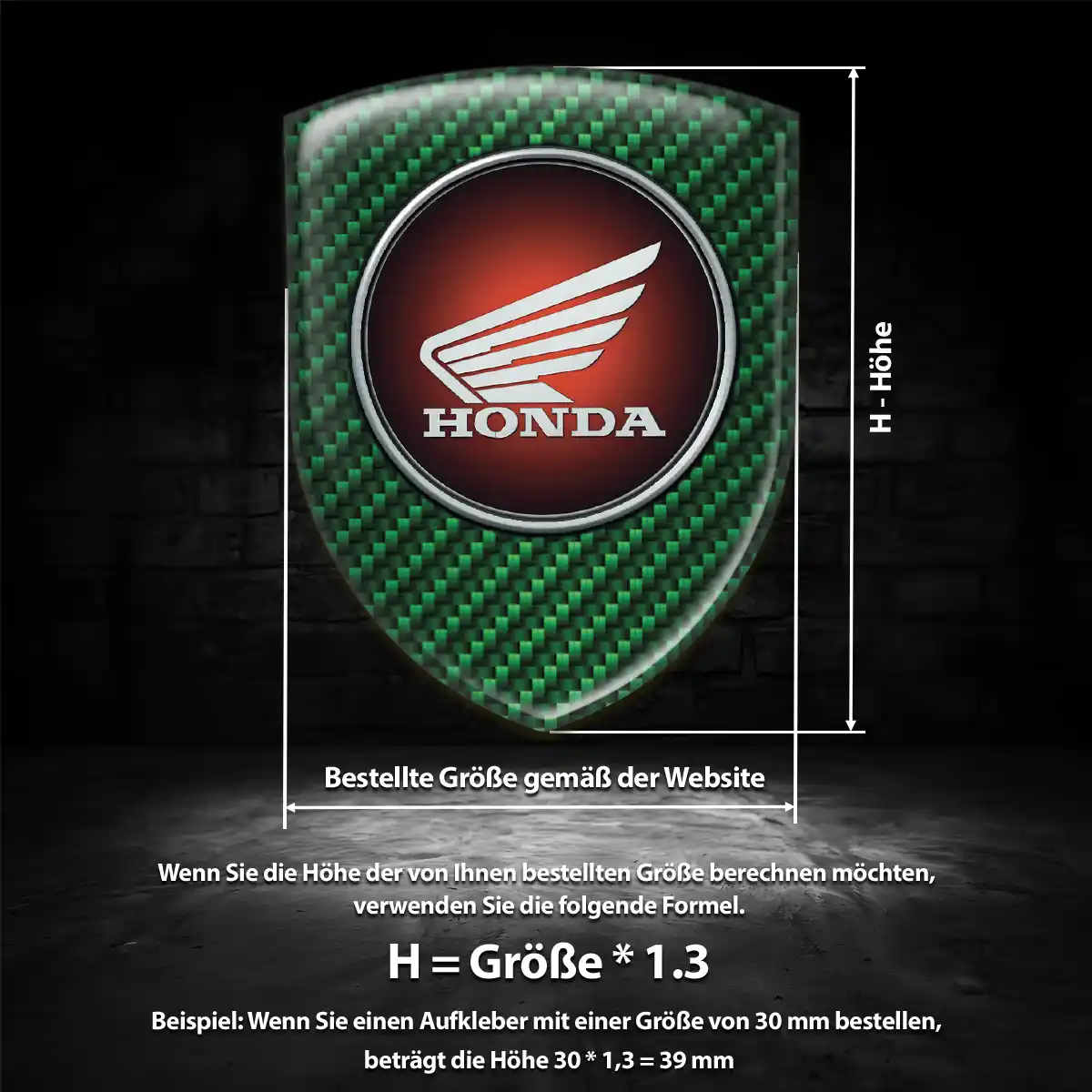 Honda Aufkleber Emblem Auto Hohe Qualität