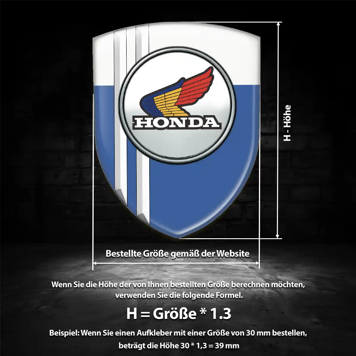 Honda Aufkleber Emblem Auto Markenedition