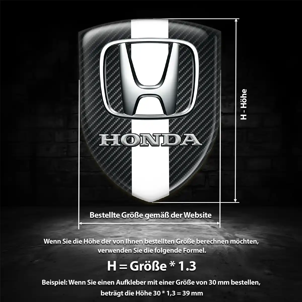 Honda Aufkleber Emblem Auto Stilvolles Design