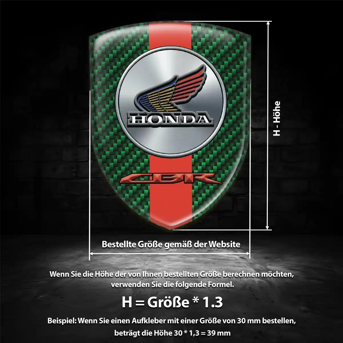 Honda Aufkleber Emblem Elegantes Design
