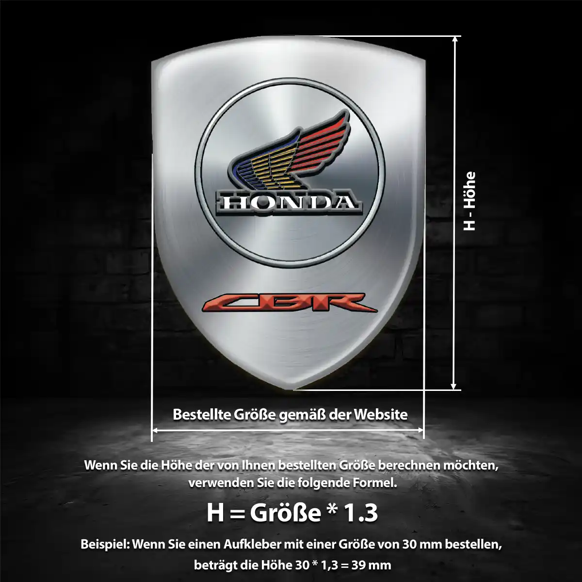 Honda Aufkleber Emblem Wappen Auto Tuningfahrzeug