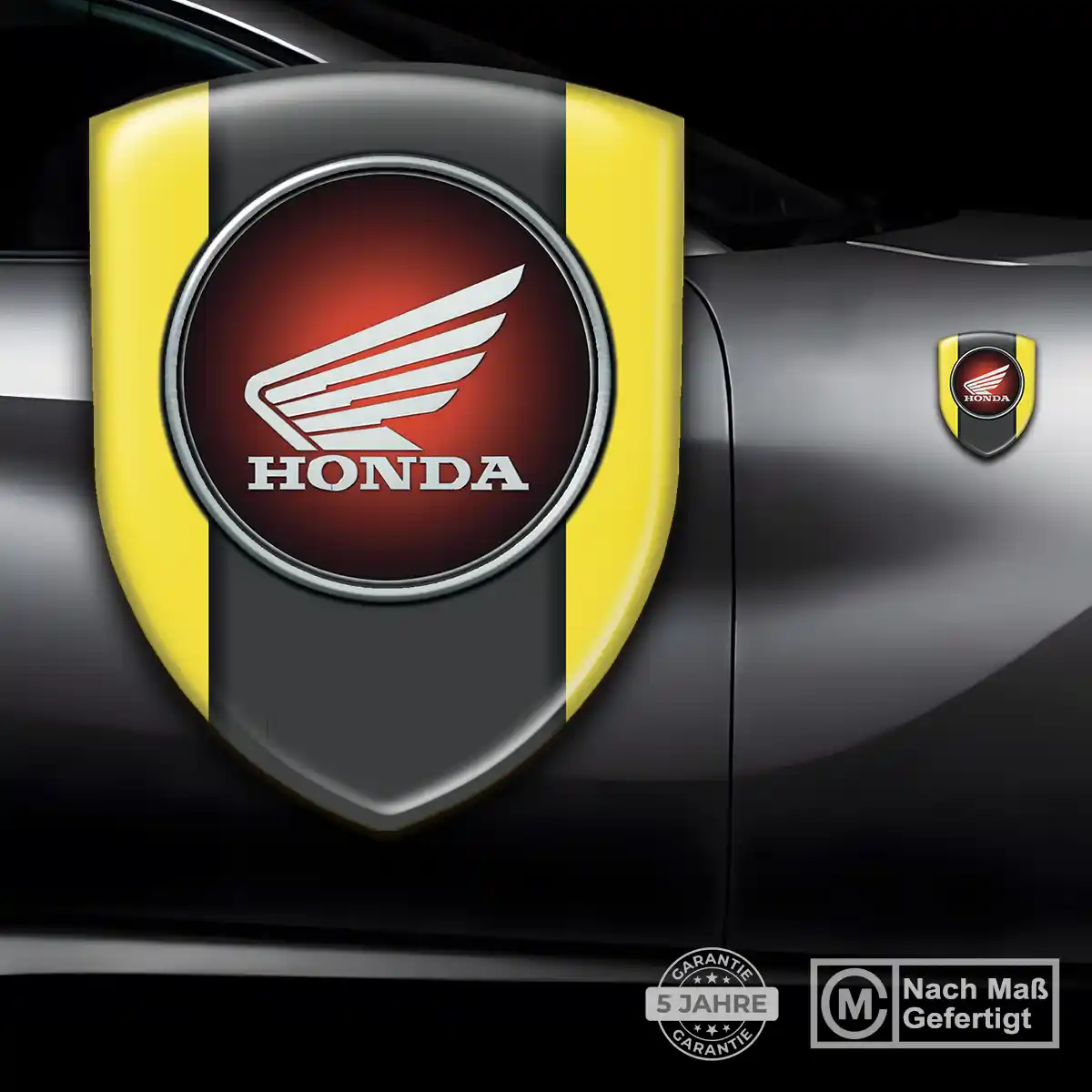 Honda Aufkleber Emblem Wappen Stilvolles Design