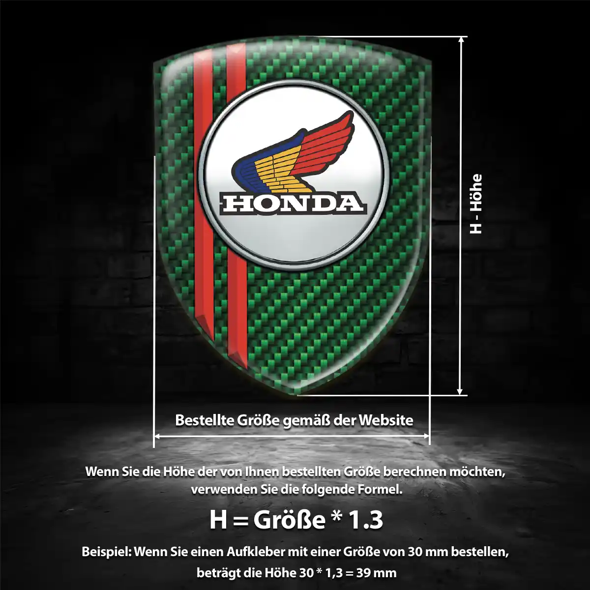 Honda Aufkleber Embleme Silikon Auto Hohe Qualität