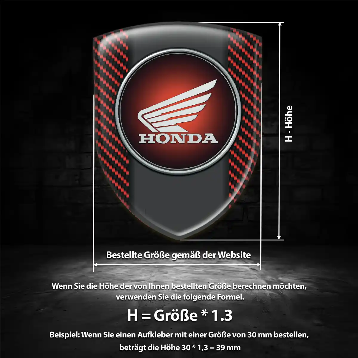 Honda Aufkleber Embleme Silikon Auto Modernes Design