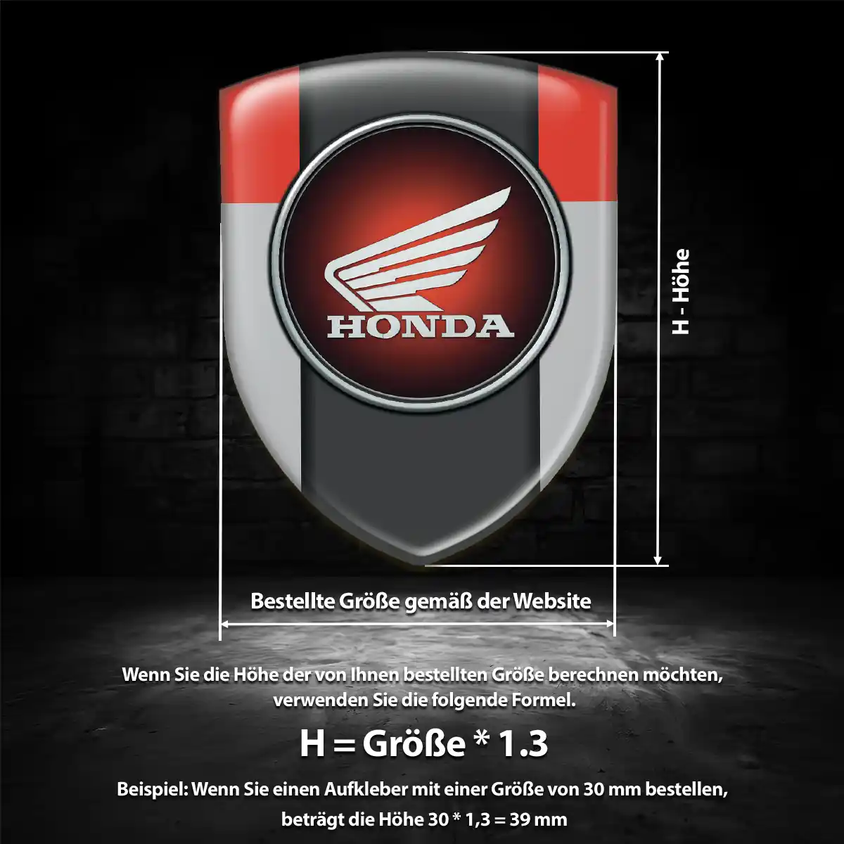 Honda Aufkleber Embleme Silikon Auto Stilvolles Design