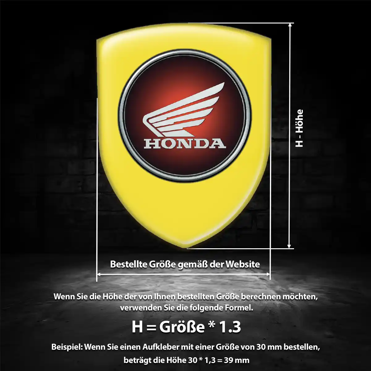 Honda Aufkleber Embleme Silikon Hohe Qualität