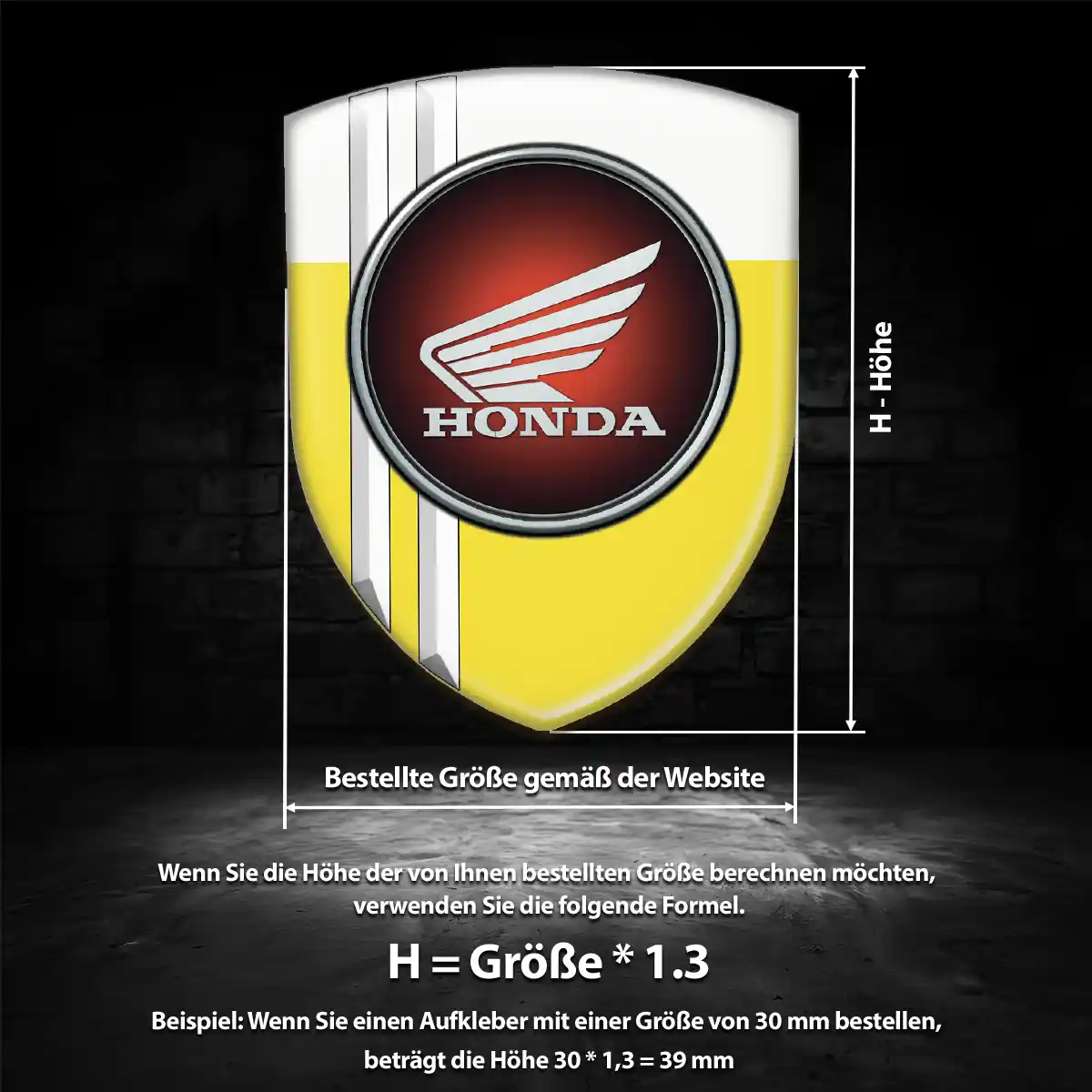 Honda Aufkleber Embleme Silikon Luxus-Edition