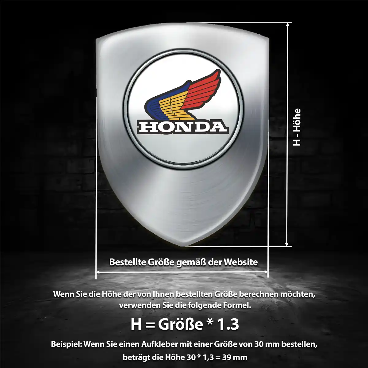 Honda Aufkleber Embleme Silikon Premiumqualität