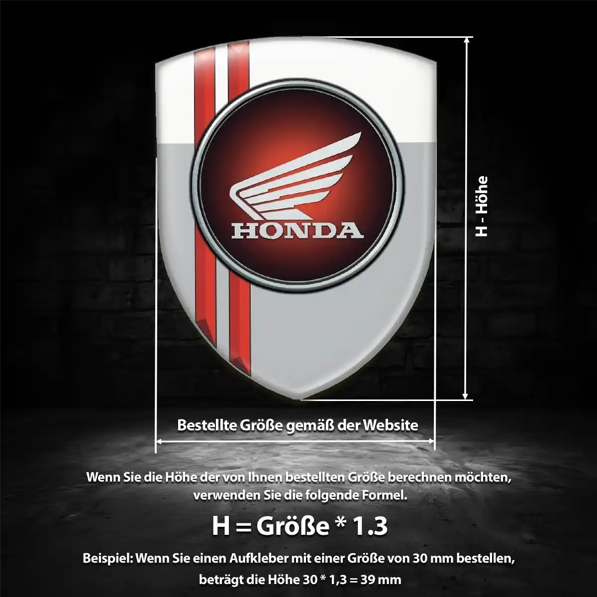 Honda Aufkleber Exterieurdesign
