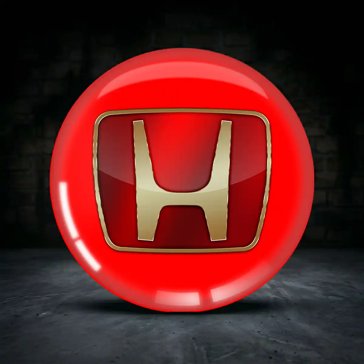 Honda Aufkleber Felgenemblem Silikon Premium-Edition