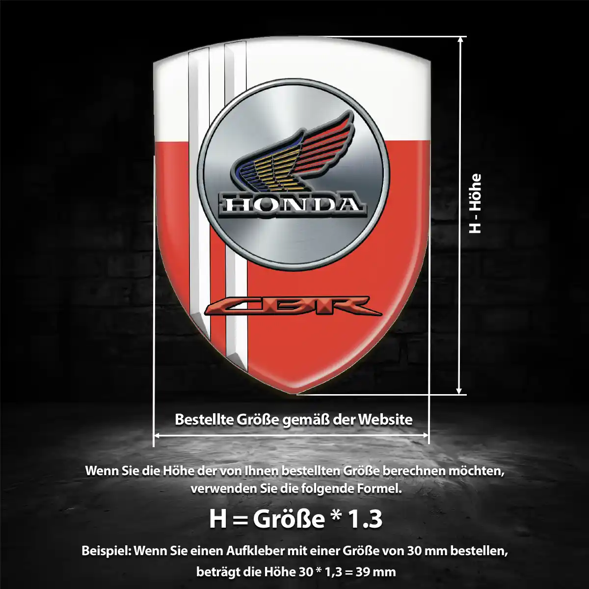 Honda Aufkleber Hohe Qualität