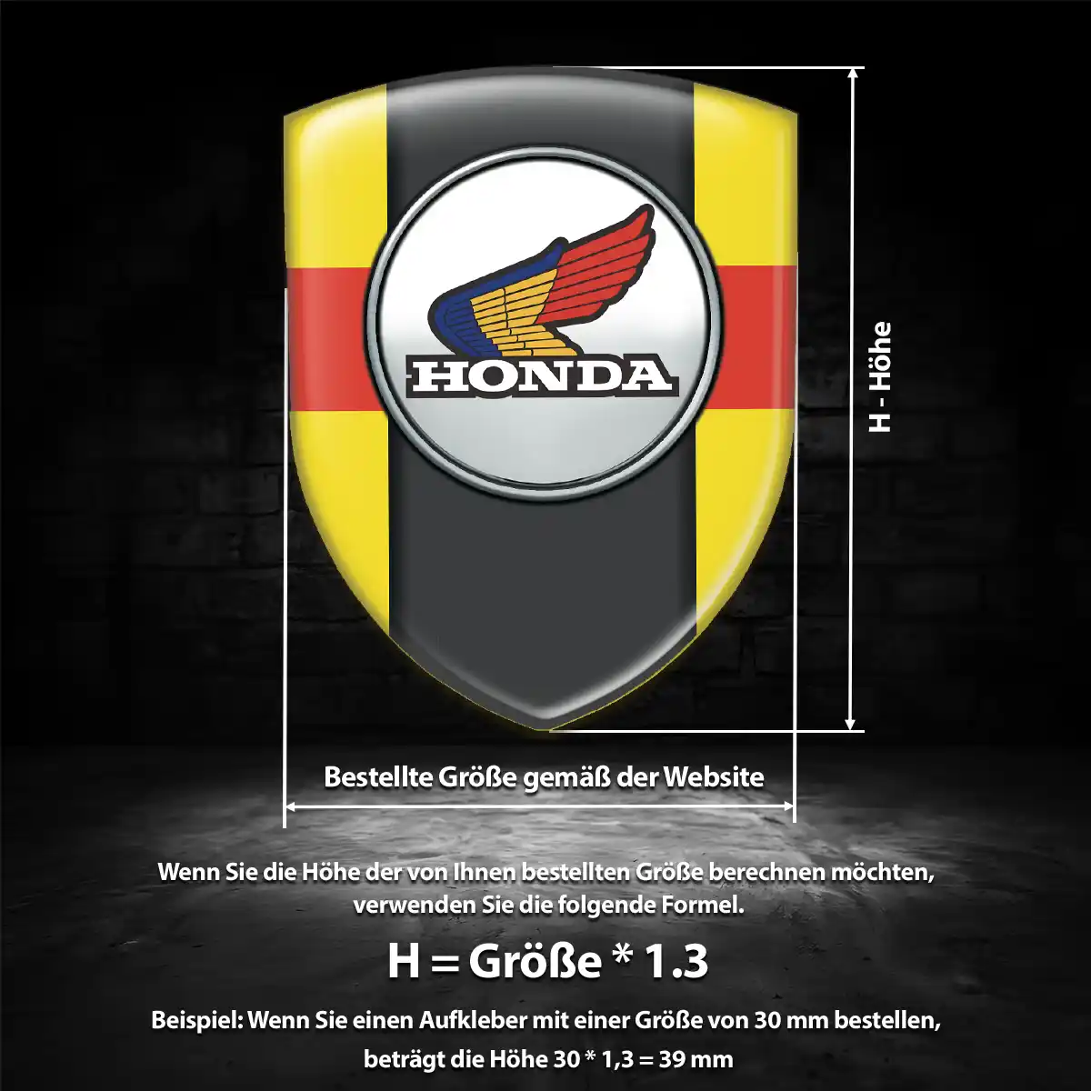 Honda Aufkleber Interieurdesign