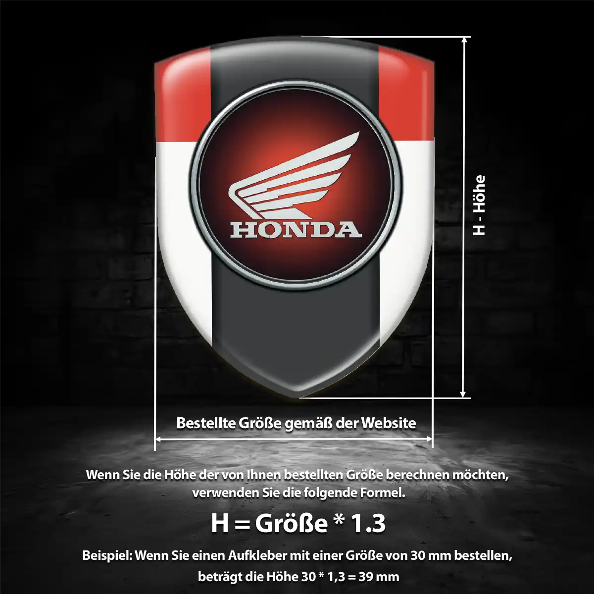 Honda Aufkleber Limitierte Auflage