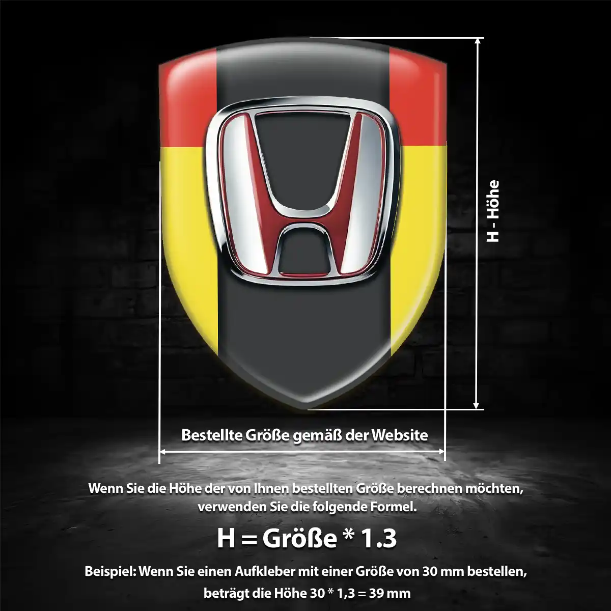 Honda Aufkleber Luxus-Edition