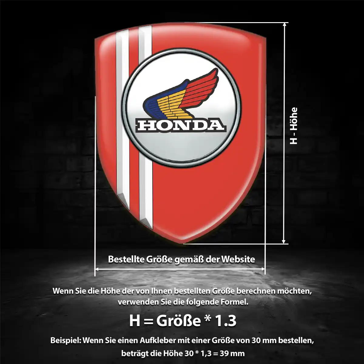 Honda Aufkleber Markenedition