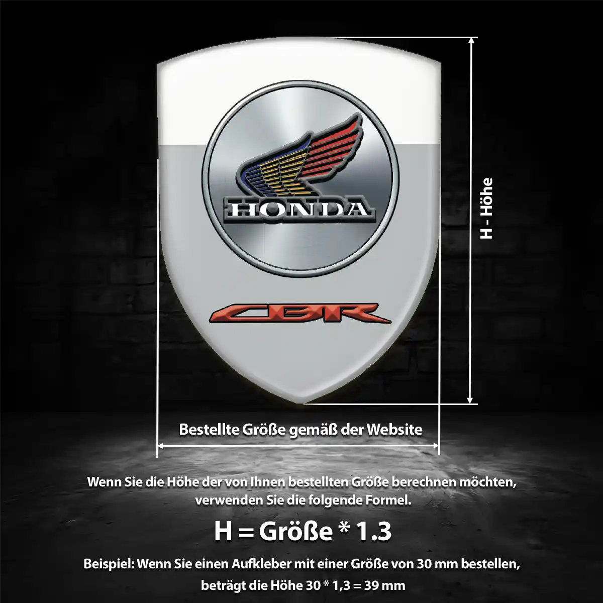 Honda Aufkleber Silikon Embleme Anspruchsvolles Design