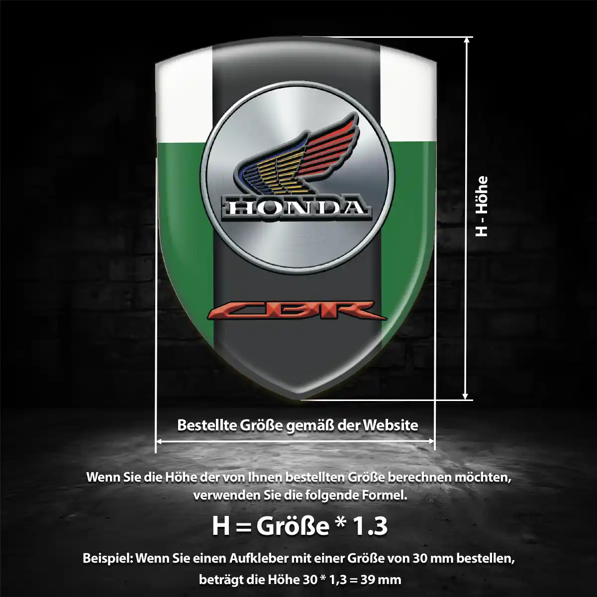 Honda Aufkleber Silikon Embleme Ausdrucksstarkes Design