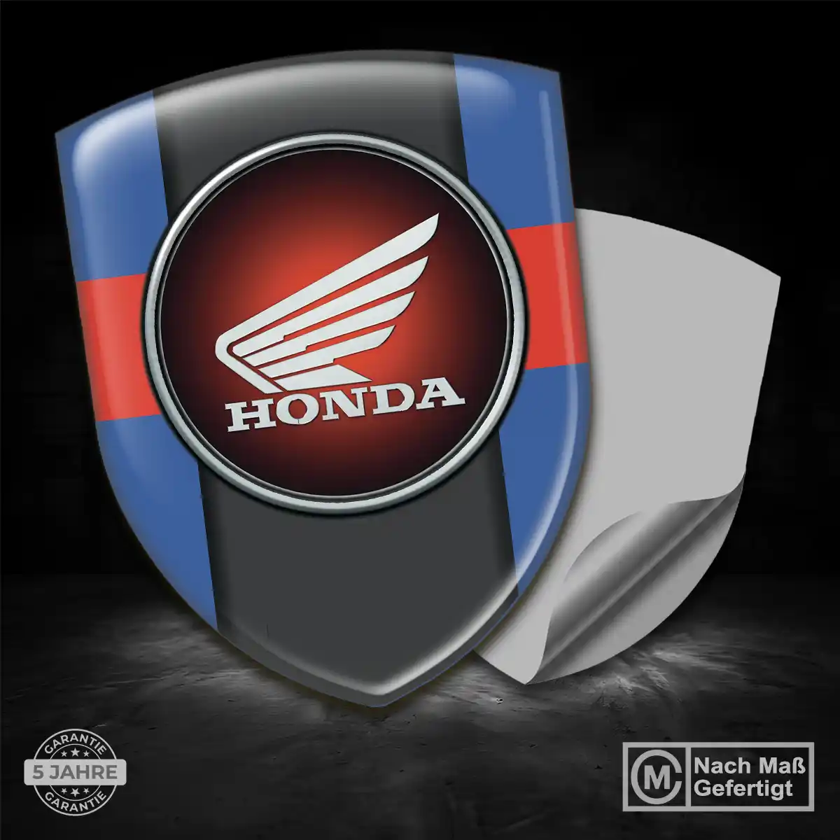 Honda Aufkleber Silikon Embleme Auto Hochwertiges Harz