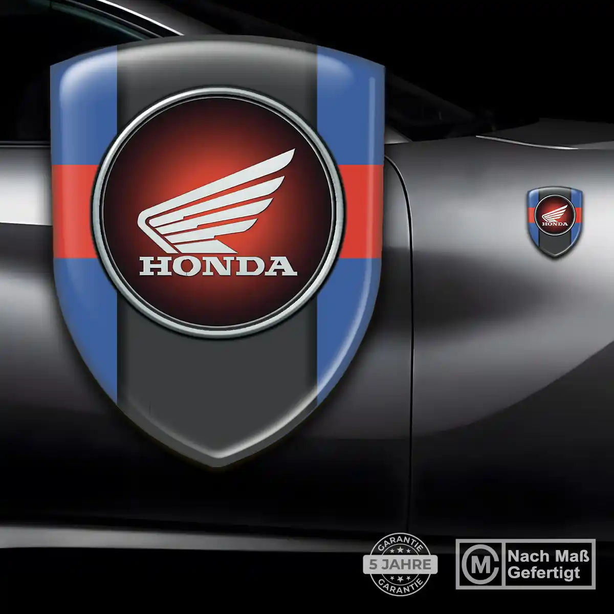 Honda Aufkleber Silikon Embleme Auto Hochwertiges Harz