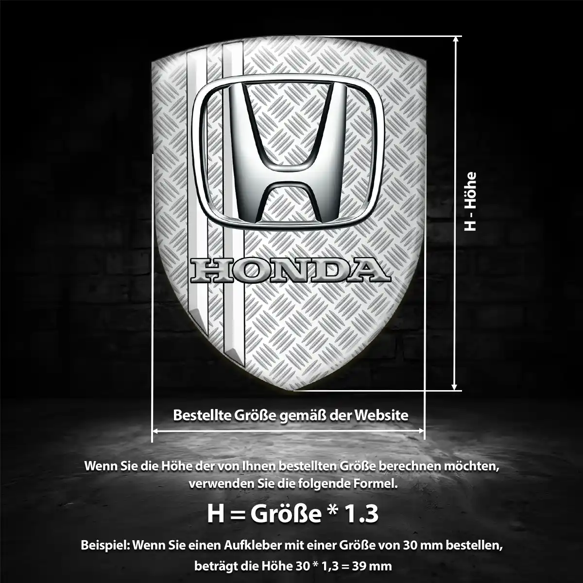 Honda Aufkleber Silikon Embleme Auto Modernes Design