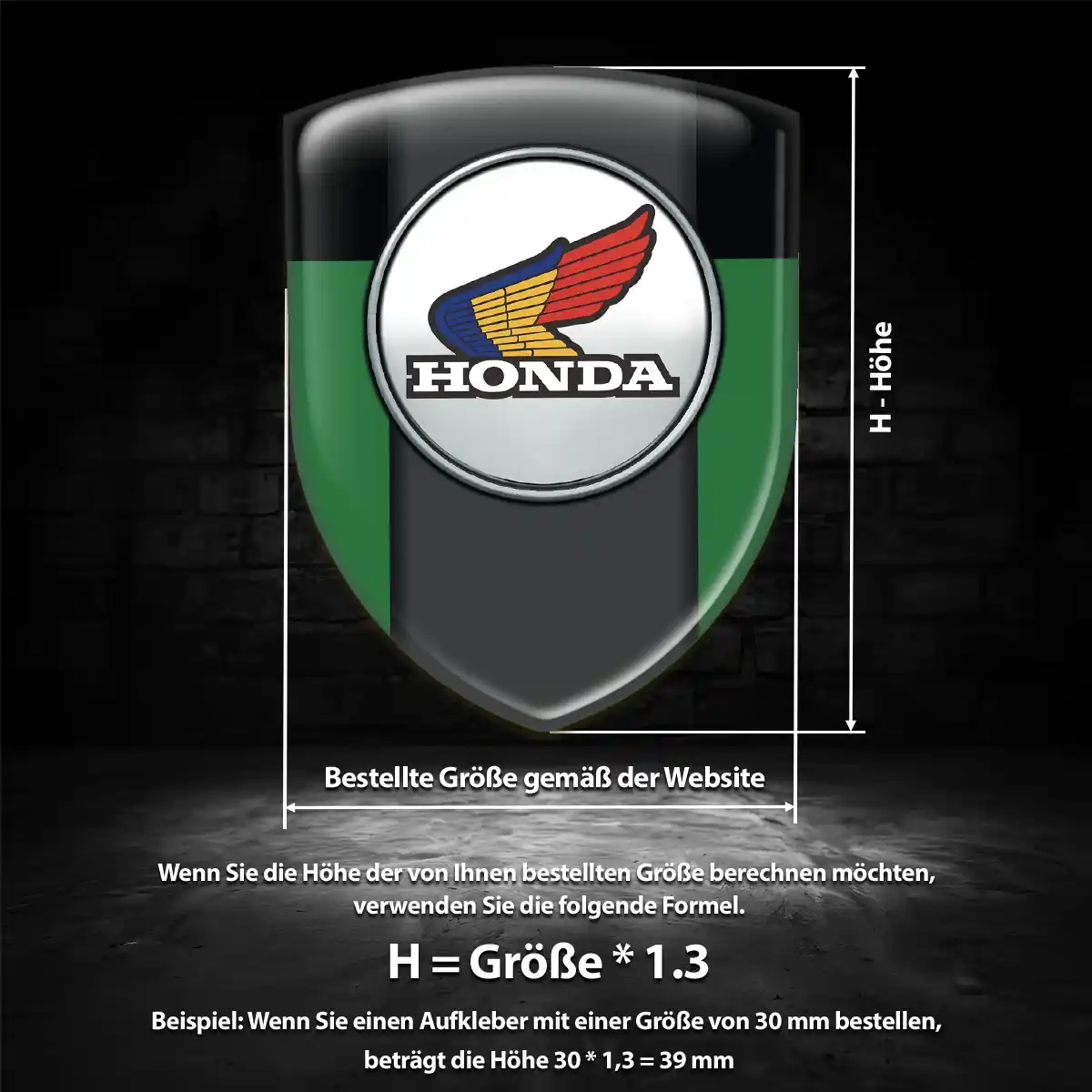Honda Aufkleber Silikon Embleme Auto Premiumqualität
