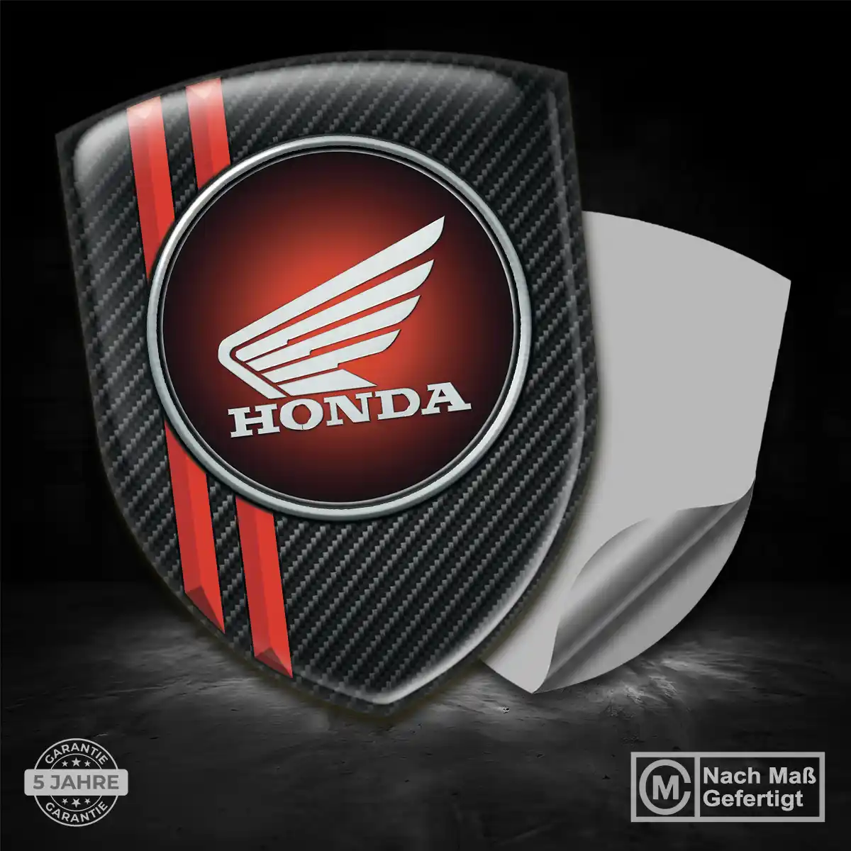 Honda Aufkleber Silikon Embleme Auto Stilvolles Design