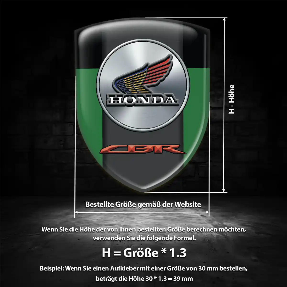 Honda Aufkleber Silikon Embleme Modernes Design