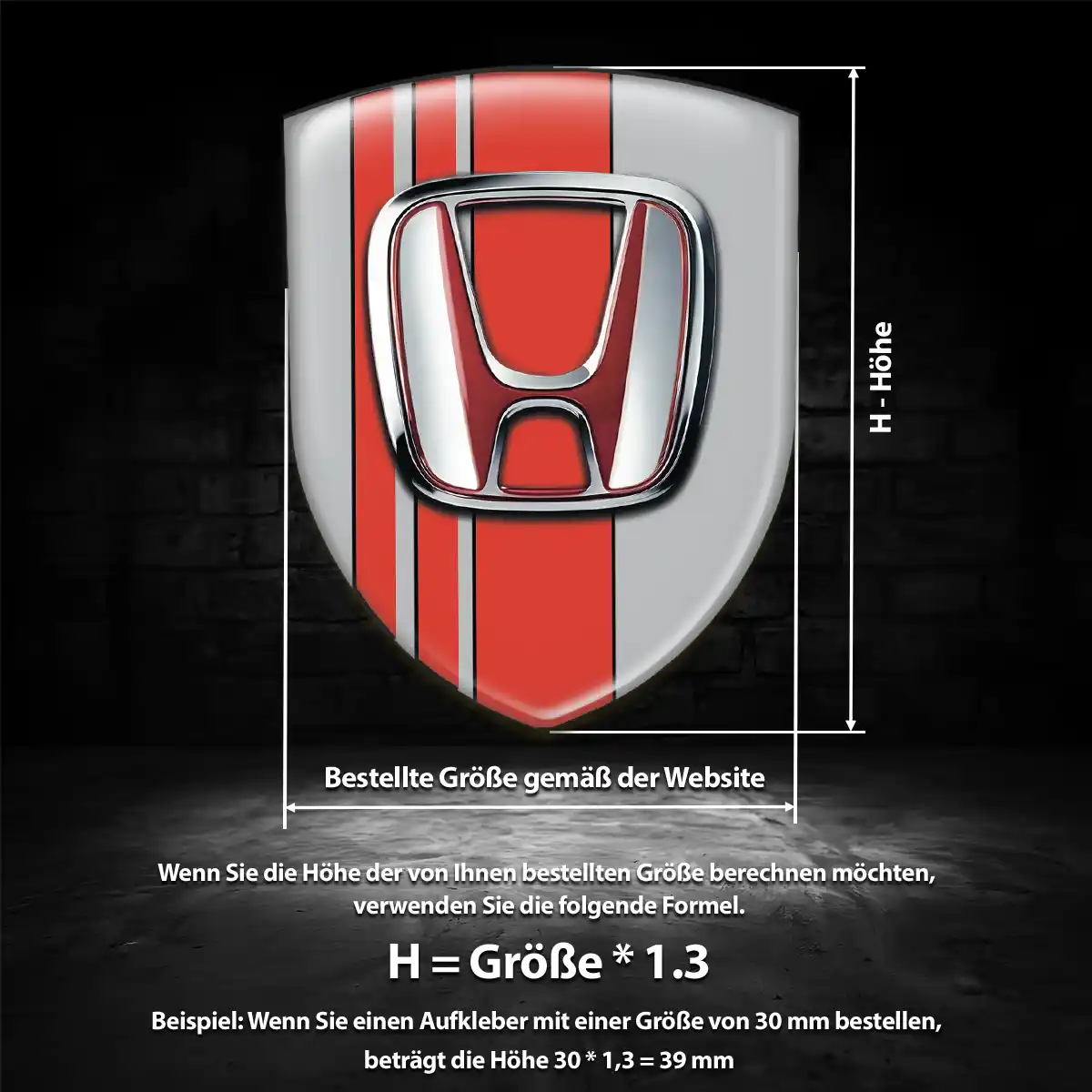 Honda Aufkleber Stilvolles Design