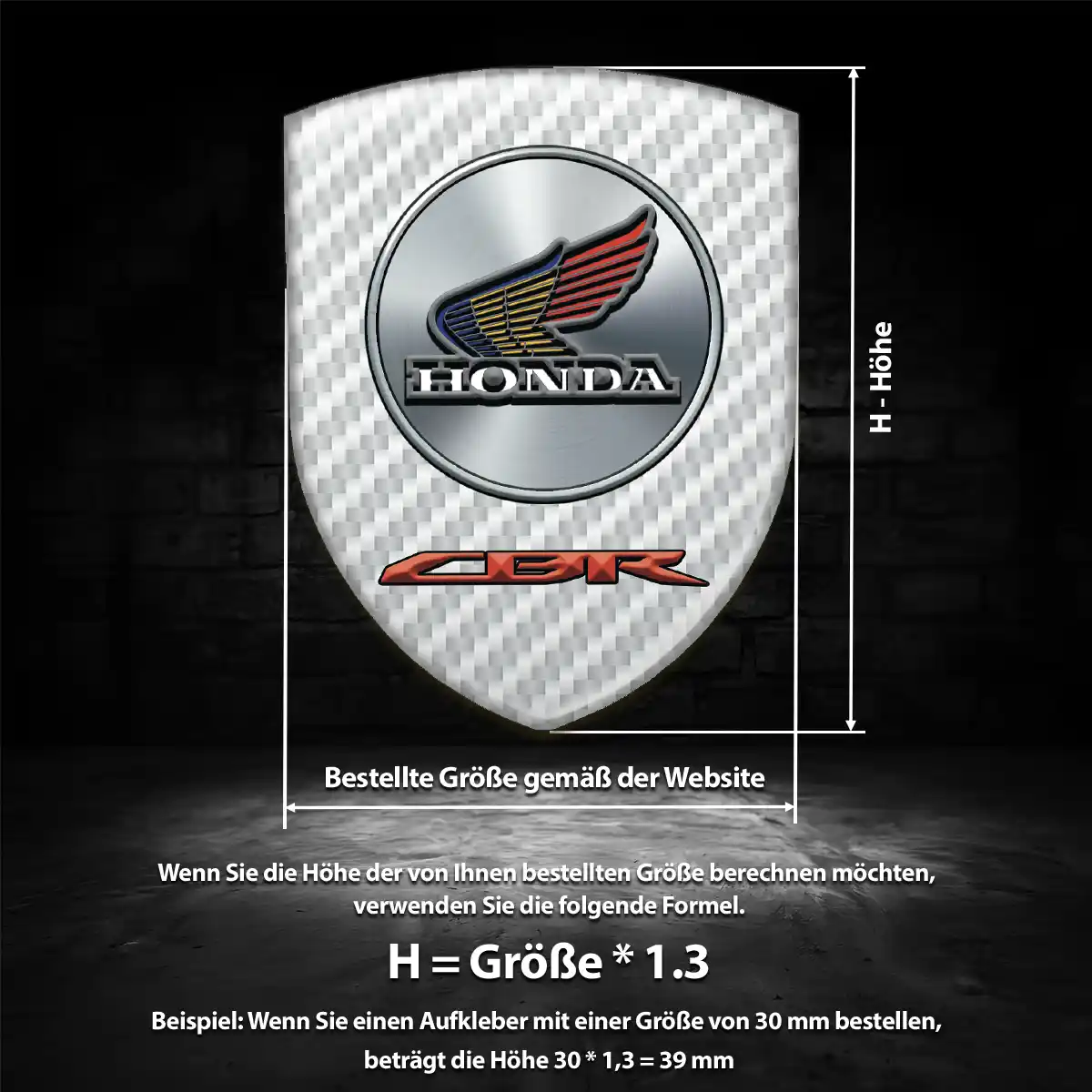 Honda Aufkleber Wappen Auto Anspruchsvolles Design