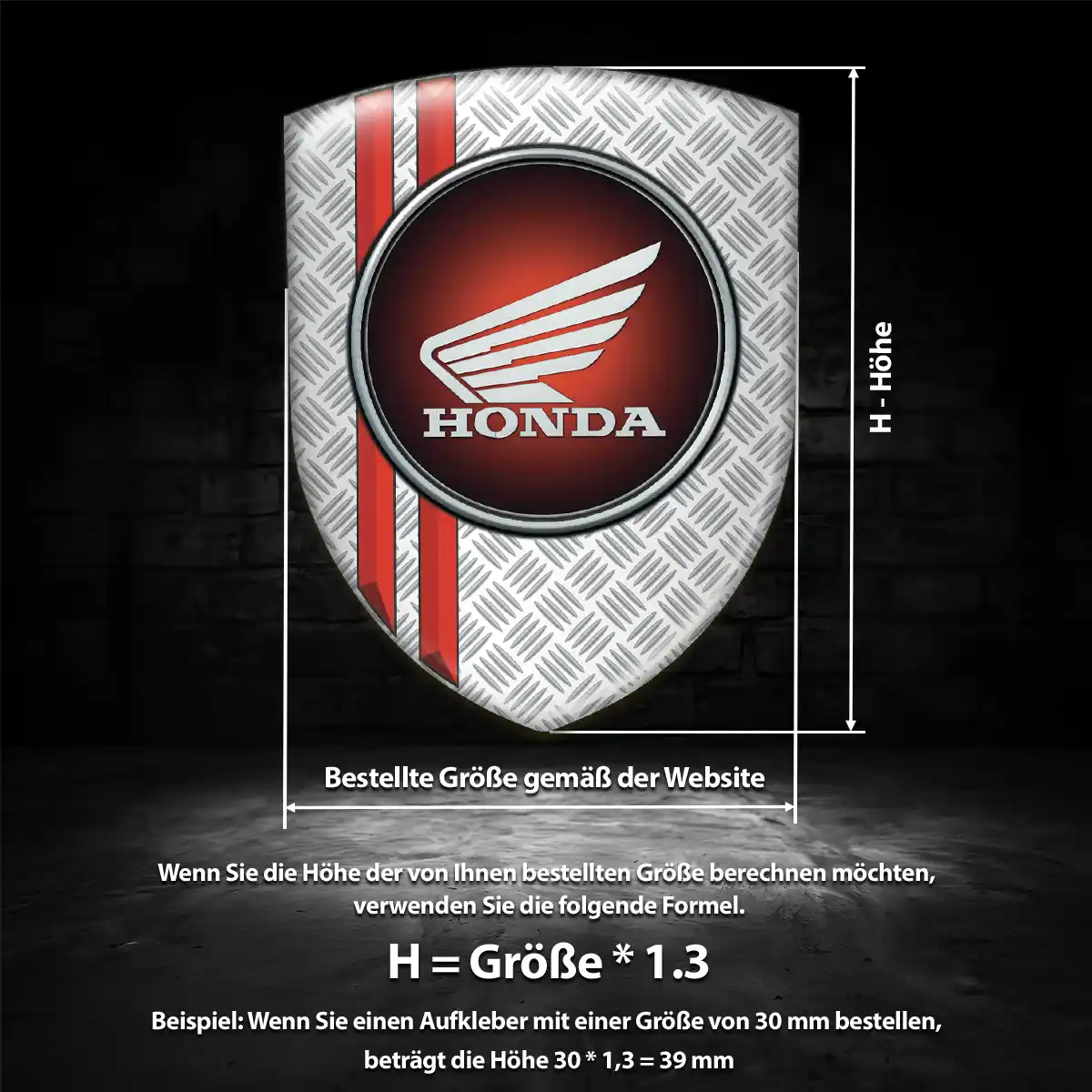 Honda Aufkleber Wappen Auto Hohe Qualität