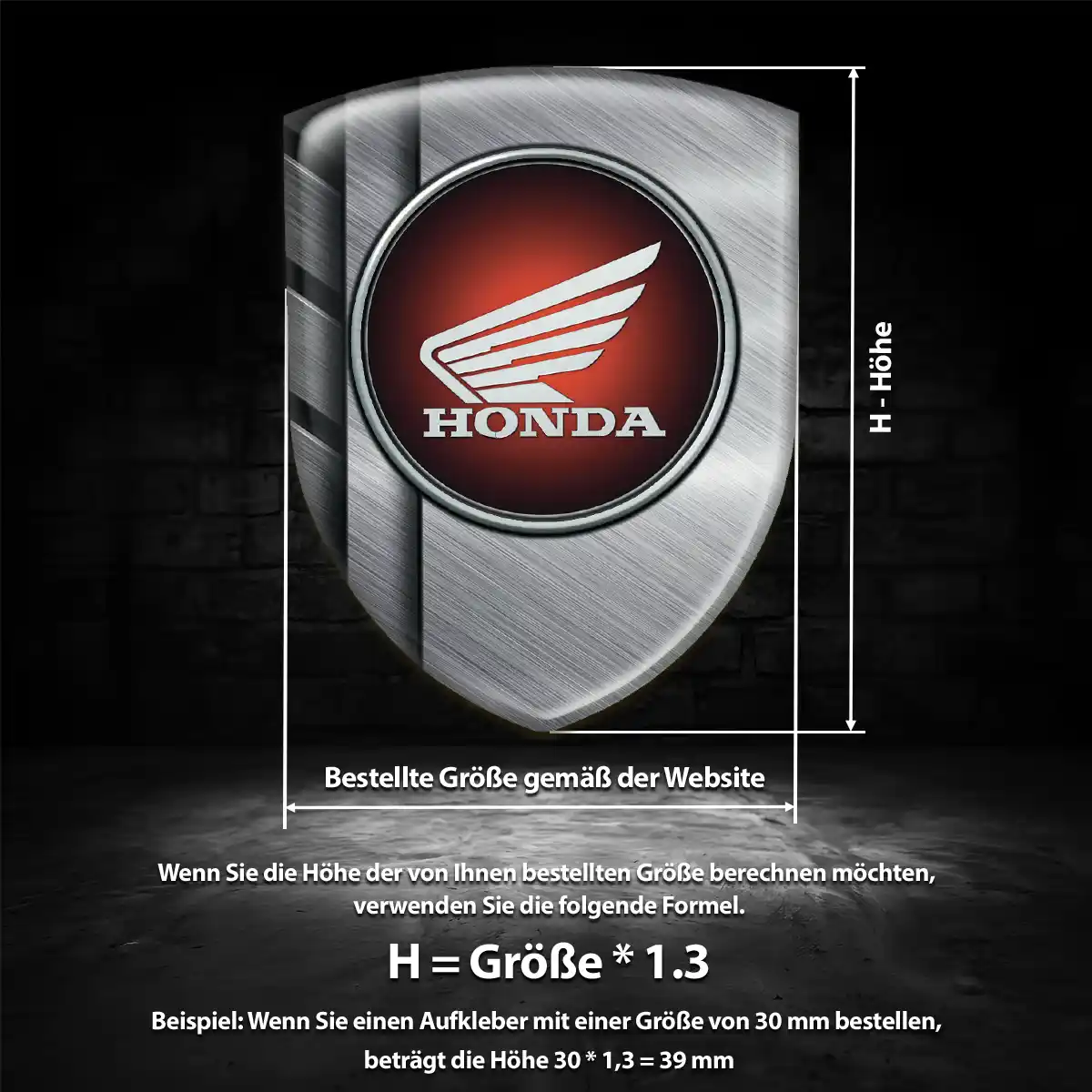 Honda Aufkleber Wappen Emblem Auto Luxus-Edition