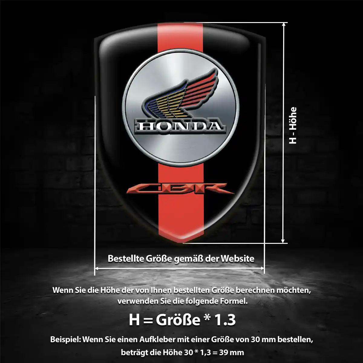 Honda Aufkleber Wappen Emblem Auto Modernes Design
