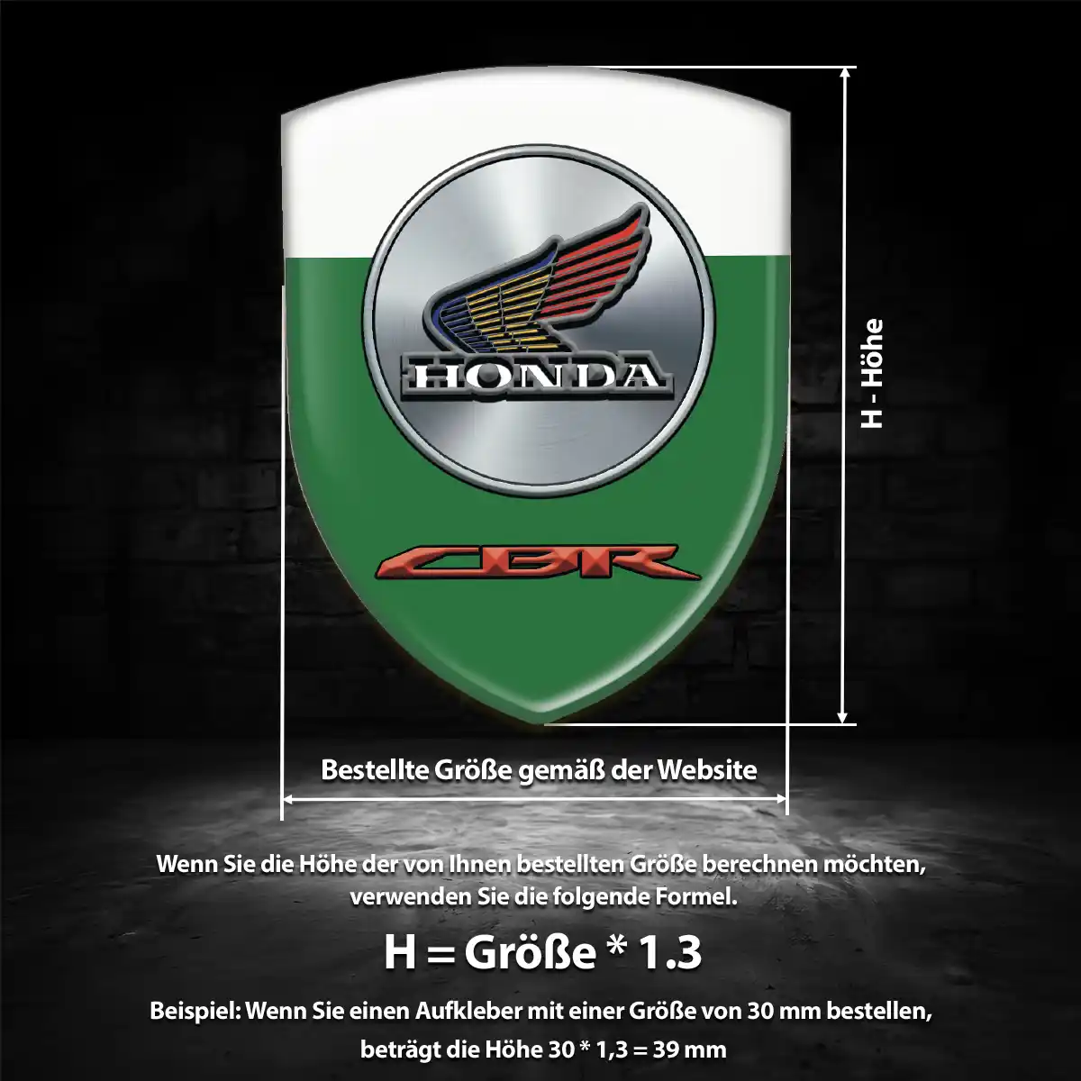 Honda Aufkleber Wappen Emblem Auto Premiumqualität