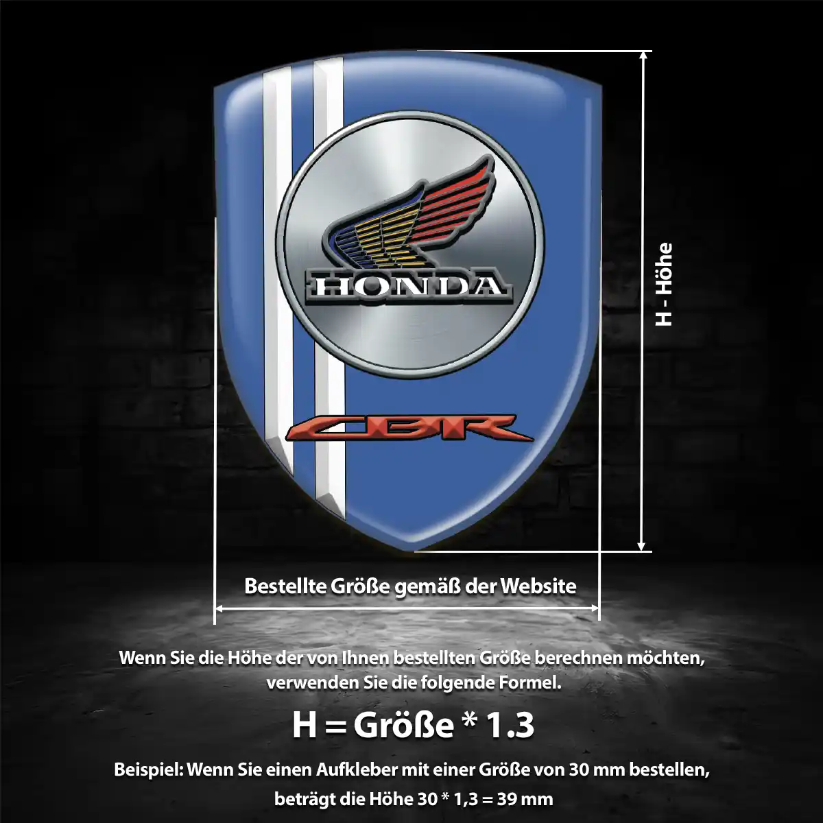 Honda Aufkleber Wappen Emblem Auto Tuningfahrzeug