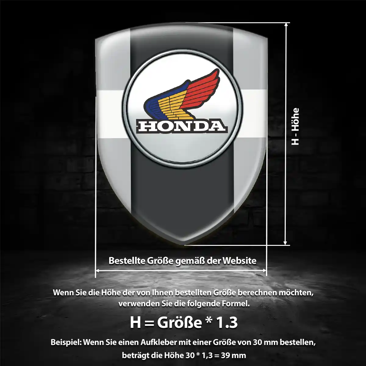 Honda Emblem Aufkleber Auto Anspruchsvolles Design