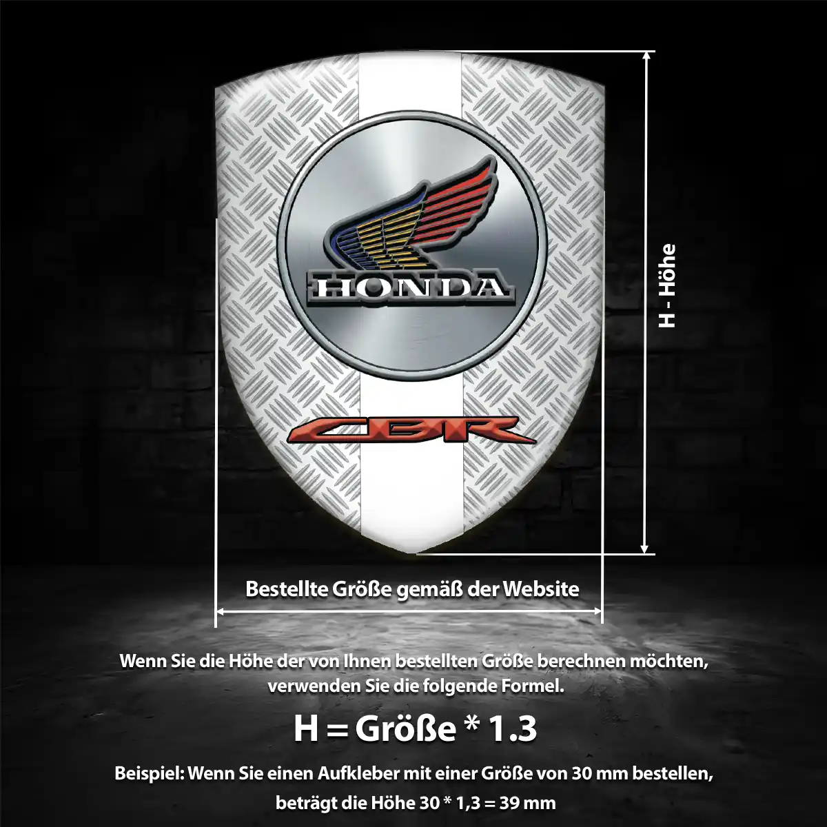 Honda Emblem Aufkleber Auto Hochwertiges Harz