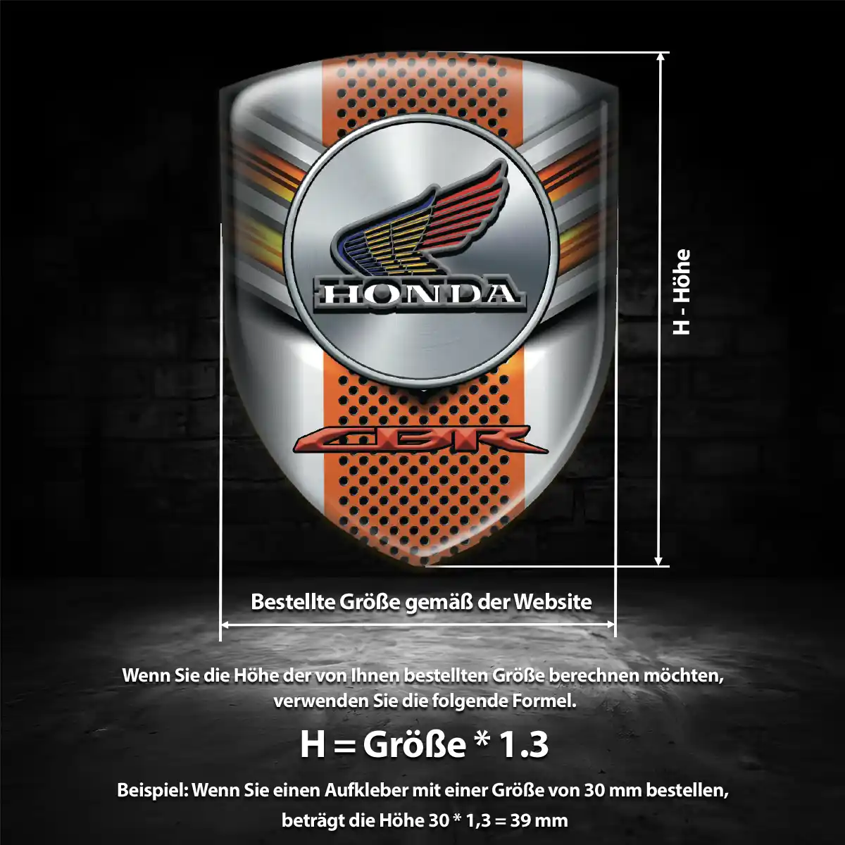 Honda Emblem Aufkleber Auto Stilvolles Design