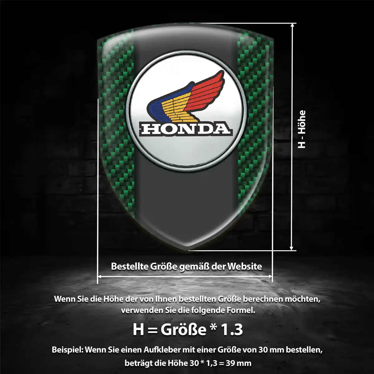 Honda Emblem Aufkleber Auto Tuningfahrzeug