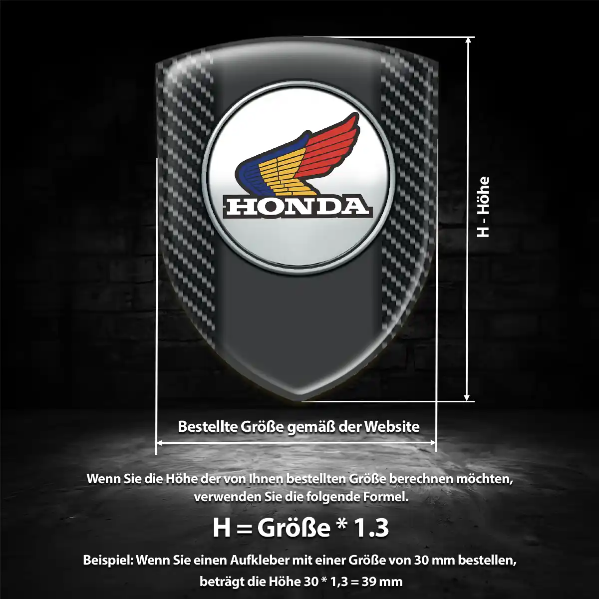 Honda Emblem Aufkleber Limitierte Auflage