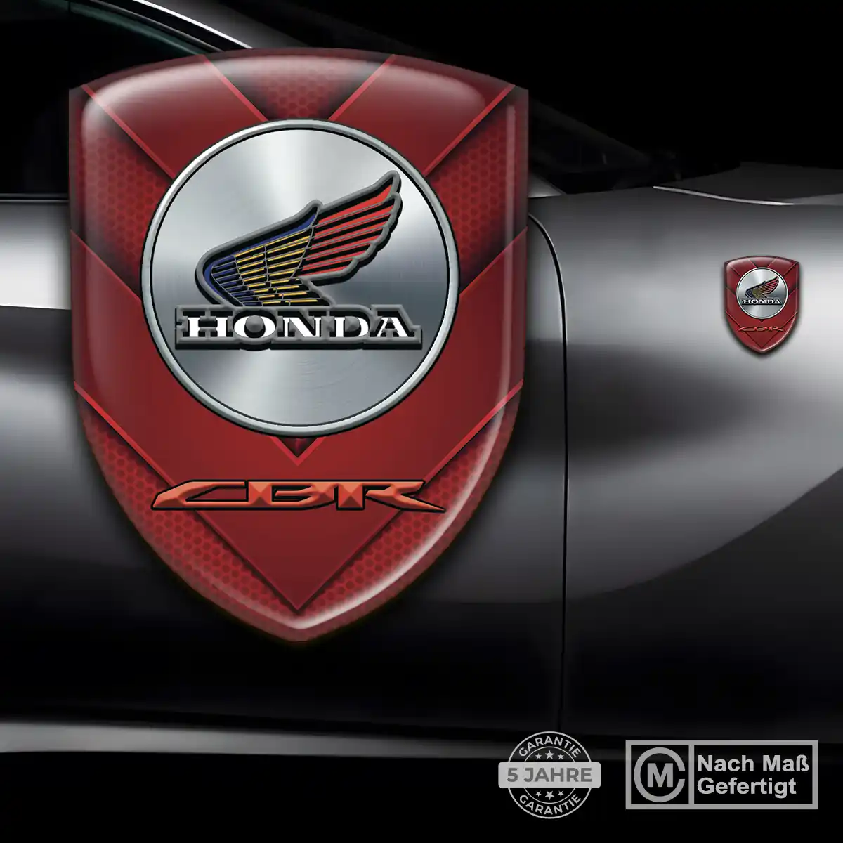 Honda Emblem Aufkleber Wappen Auto Hochwertiges Harz