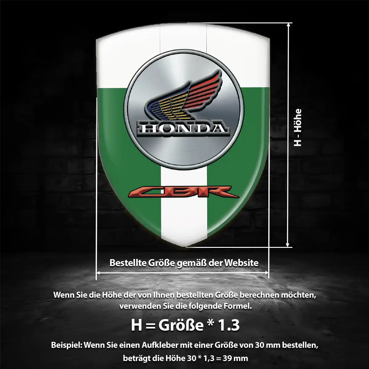 Honda Emblem Aufkleber Wappen Auto Interieurdesign