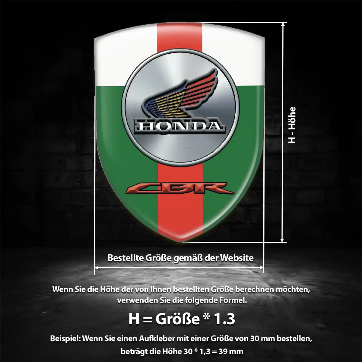 Honda Emblem Aufkleber Wappen Auto Limitierte Auflage